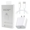Cargador Rapido 20W para iPhone con Cable Lightning Cubo cargador rapido 20W para iPhone con cable USB-C a Lightning