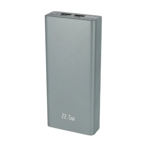 Bateria portatil Power Bank 20.000 mAh en aleacion metalica con multiples puertos USB