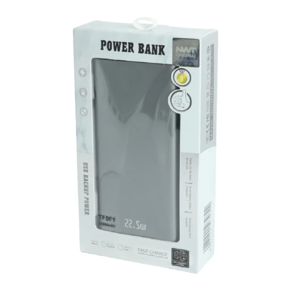 1764779700TF001_3 Batería Portátil Power Bank 20.000 mAh Metálica con Múltiples Puertos USB, Tipo C y V8