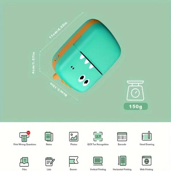 Mini Impresora Térmica Portátil Multifuncional Bluetooth