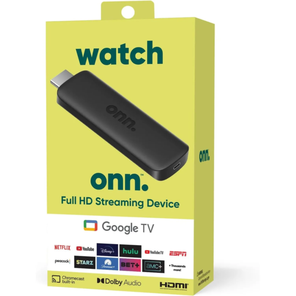 TV Stick Streaming 4K Ultra HD con Android TV y control remoto
